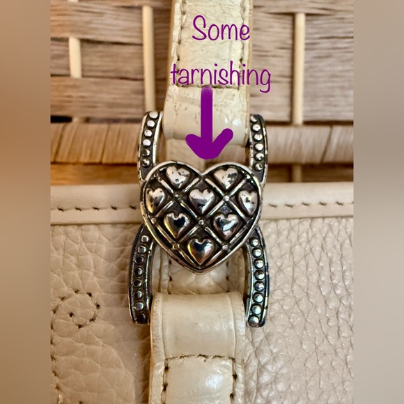 Brighton Ivory Handbag with Colorful Heart Accents - Picture 11 of 16